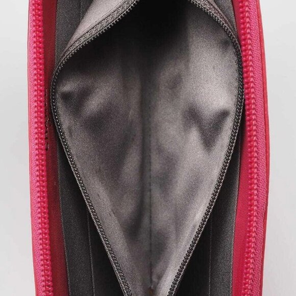 Chanel Pink Patent Leather Embossed Lucky Symbols Long Zippy Wallet - Picture 8 of 11